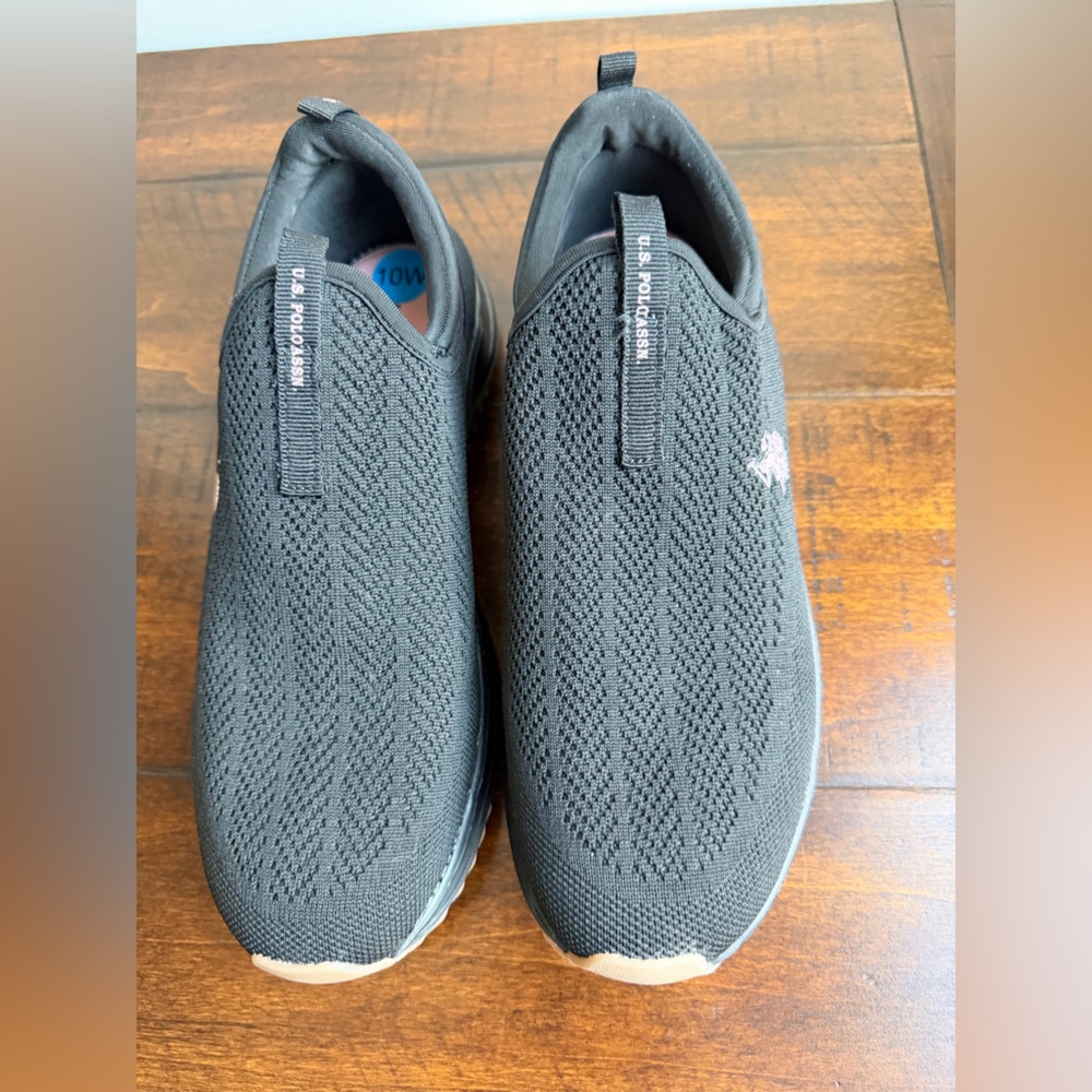 U.S. POLO ASSN. Women's Black Mesh Slip-On Comfort Insole Shoes Size 10 W